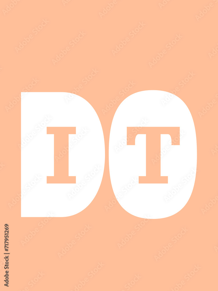 Bild in der Farbe Peach Fuzz mit einer motivierenden Aufschrift Bild in der Farbe Peach Fuzz mit einer motivierenden Aufschrift