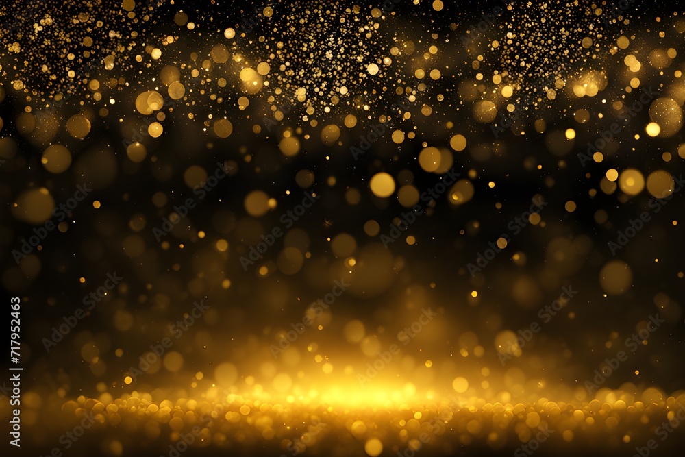 Obraz premium Gold glow particle