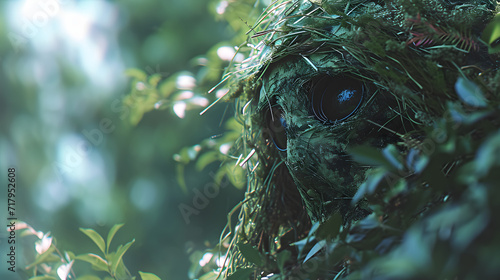 Ghillie suit sniper camouflage enemy