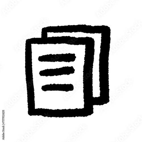 copy icon,document icon,cartoon style