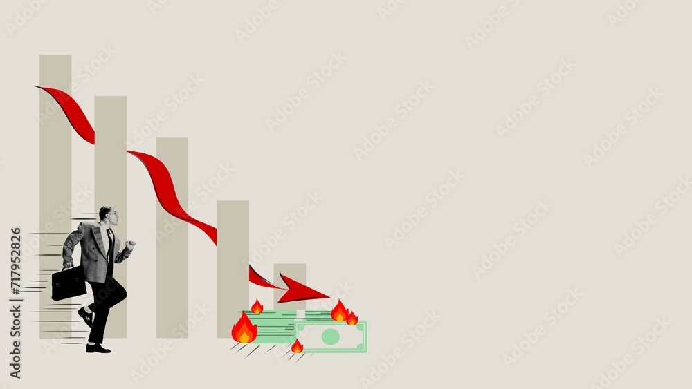 Foto de Financial recessions on small businesses. Conceptual design