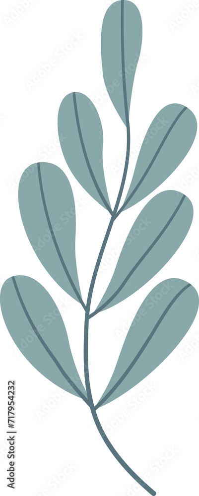 leaves. Hand drawn decorative elements leaves. Hand drawn decorative elements
