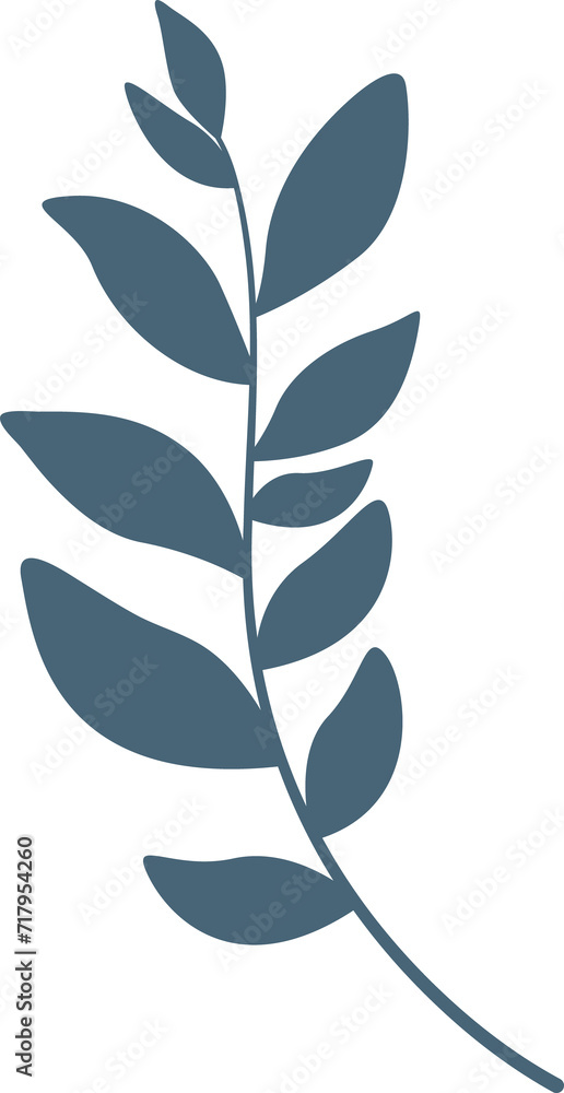 leaves. Hand drawn decorative elements leaves. Hand drawn decorative elements