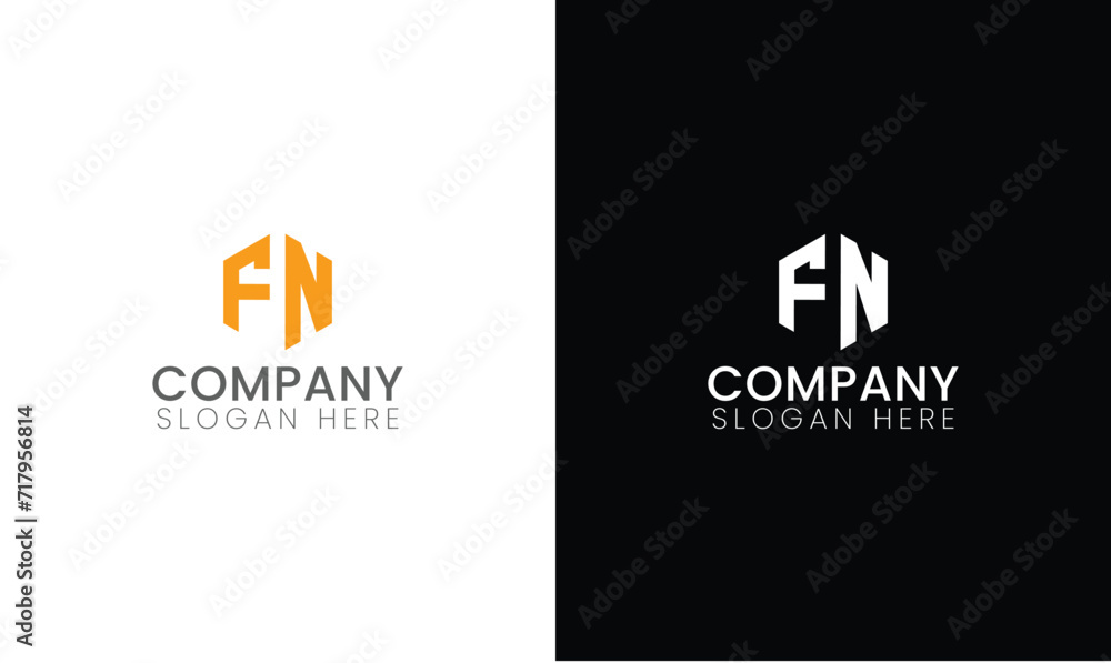 f and n hexagon letter logo, fn logo icon design vector for all kind of use f and n hexagon letter logo, fn logo icon design vector for all kind of use