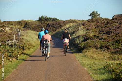 Bicycle tour on the island of Sylt on the North Sea