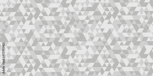 Triangle Vector Abstract Geometric Technology seamless pattern Background. White triangular mosaic backdrop design. Triangle polygonal square abstract banner background.