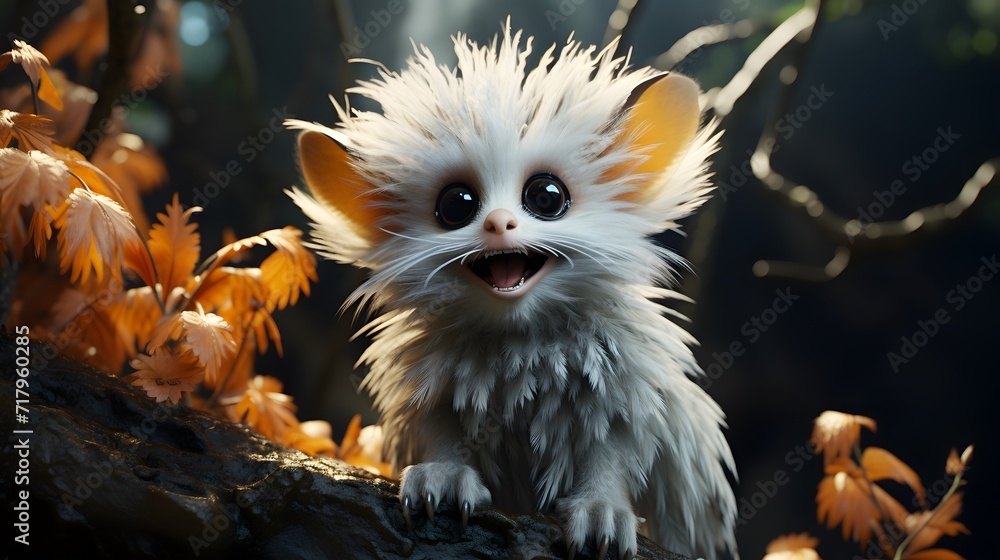 Fototapeta premium Anthropomorphic Animal Photo Generated with AI Tools