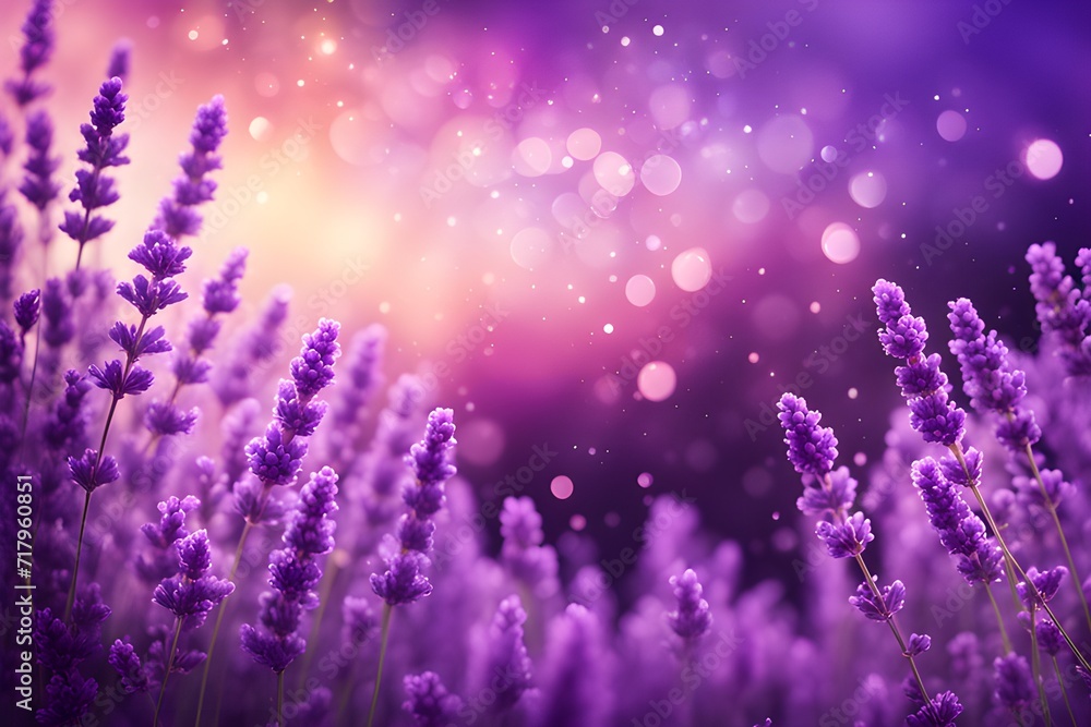 Naklejka premium Lavender glow particle