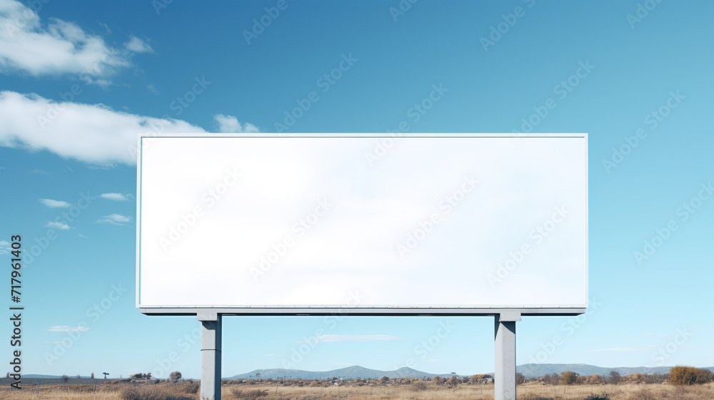 Obraz premium A billboard set against the sky 