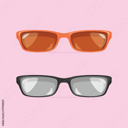 Sun glasses vector icon isolated
