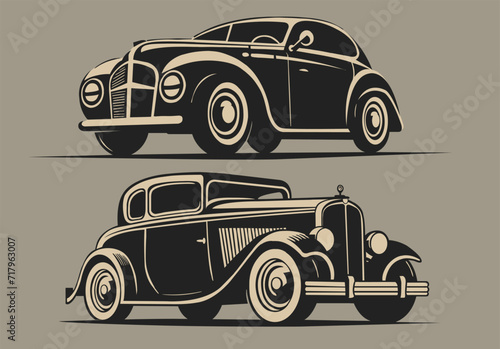 Simple Vintage car Logos