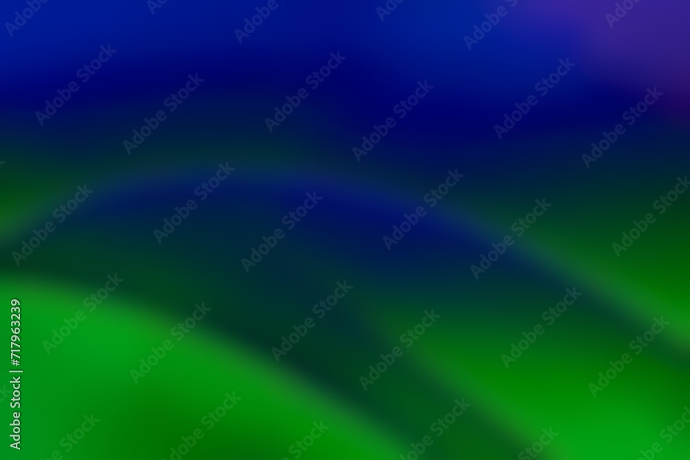 Abstract blurred background image of blue, green colors gradient used as an illustration. Designing posters or advertisements.