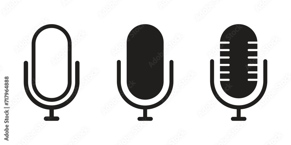 microphone icons set. mic symbol for website and mobile app, karaoke, podcast. vector illustration on transparent background. microphone icons set. mic symbol for website and mobile app, karaoke, podcast. vector illustration on transparent background.