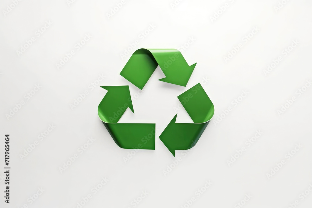 Obraz premium Recycle symbol on white background