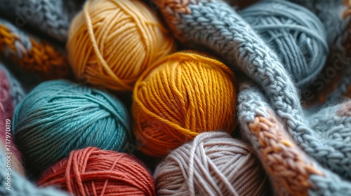 a pile of balls of yarn