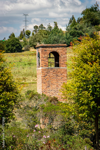 Old castle in the forest