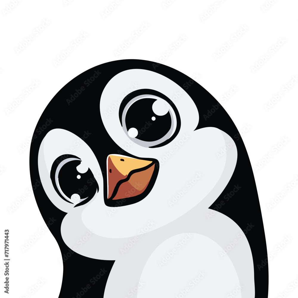Cute penguin Tilting His Head