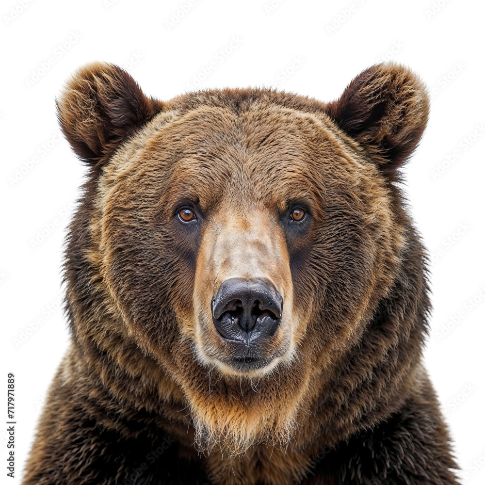 Head Shot of brown Bear, Grizzly Bear