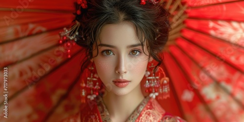 Vintage Geisha Portrait