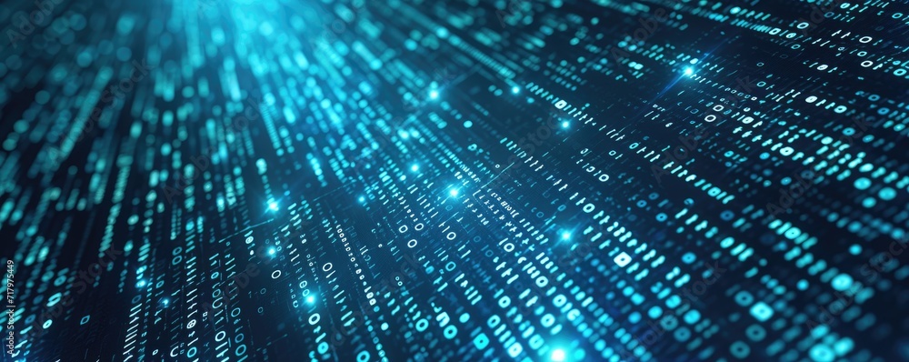 Digital binary encrypted code background Digital binary encrypted code background