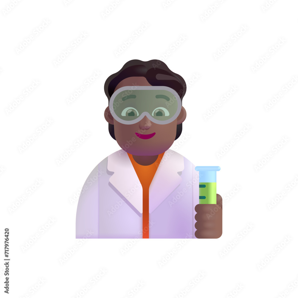 Scientist: Medium-Dark Skin Tone Scientist: Medium-Dark Skin Tone