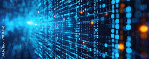 Wallpaper Mural Digital binary encrypted code background Torontodigital.ca