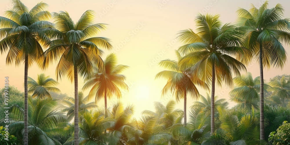 Palm Trees Transparent Serenity