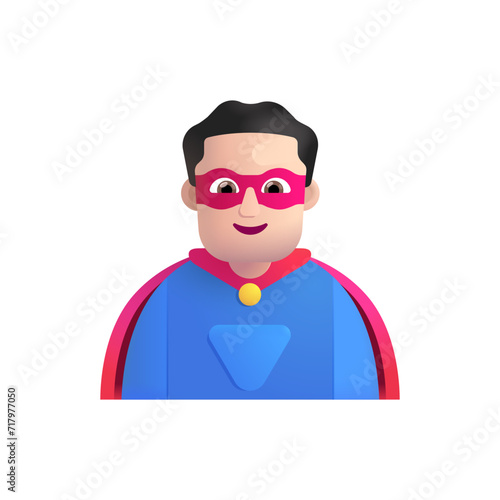 Man Superhero: Light Skin Tone 
