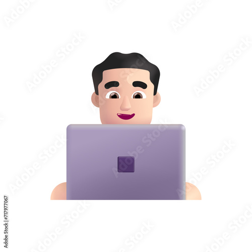 Man Technologist: Light Skin Tone