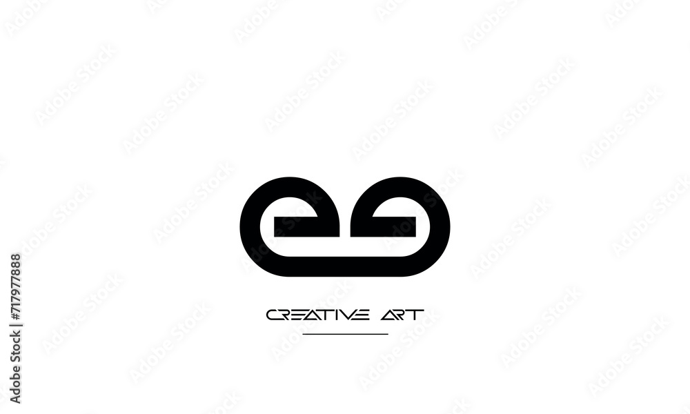 EE, E abstract letters logo monogram EE, E abstract letters logo monogram
