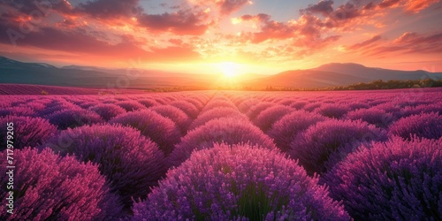 Lavender Fields in Sunshine
