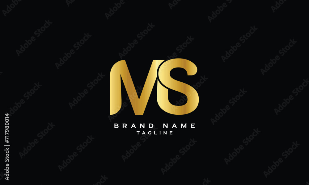 MS, SM, Abstract initial monogram letter alphabet logo design MS, SM, Abstract initial monogram letter alphabet logo design