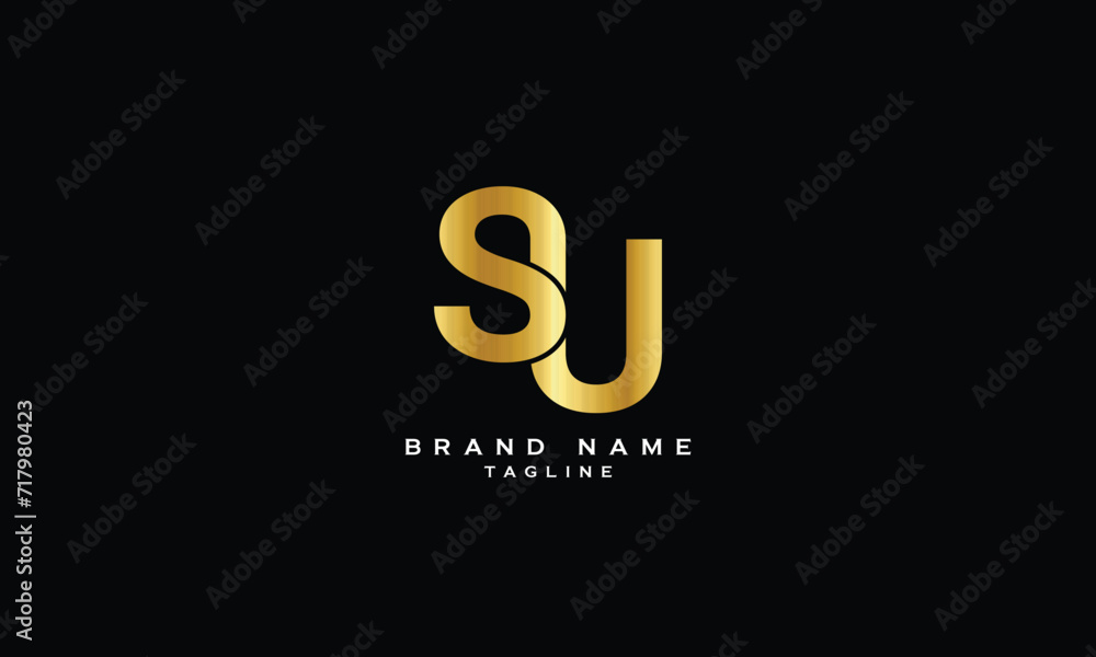 SU, US, Abstract initial monogram letter alphabet logo design SU, US, Abstract initial monogram letter alphabet logo design