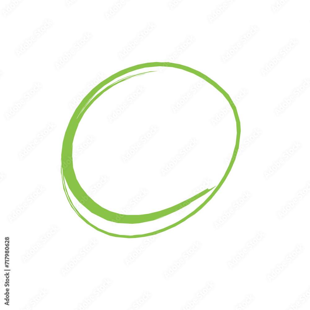 Hand drawn oval circle frame Hand drawn oval circle frame