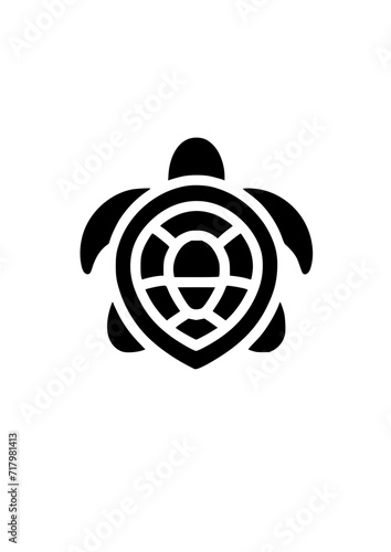 Ikona lub logo żółwia