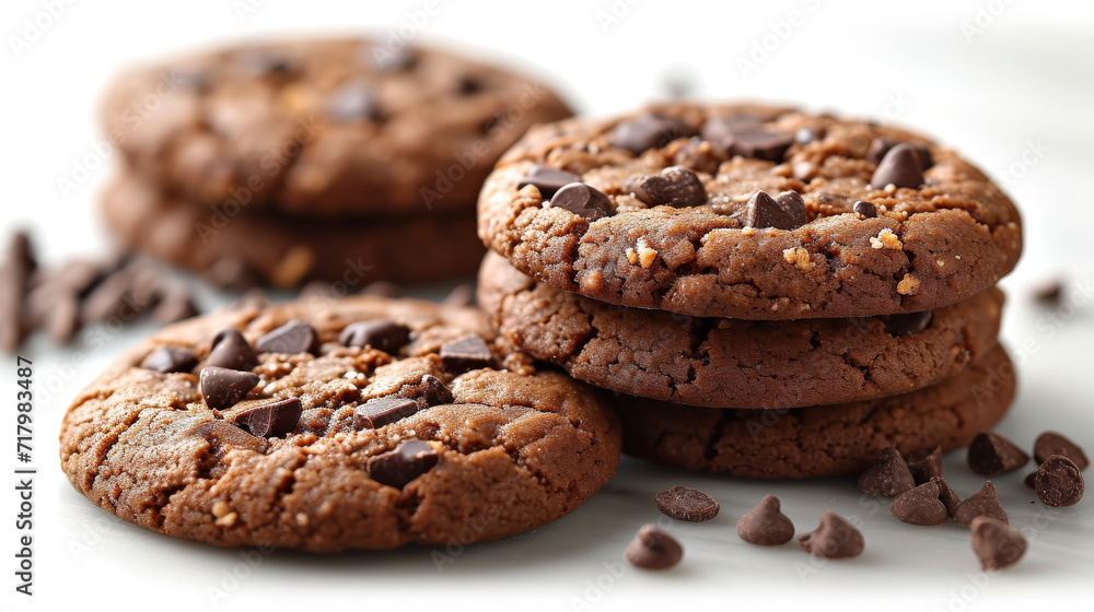 Soft baked choclate cookie well decorated product photo Soft baked choclate cookie well decorated product photo