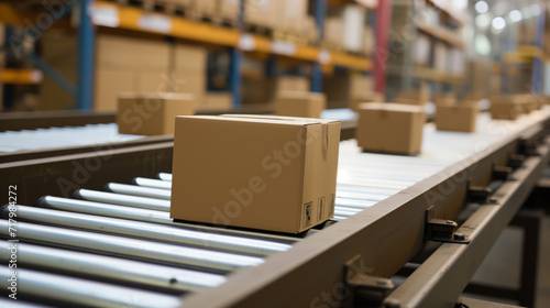 boxes on the conveyor