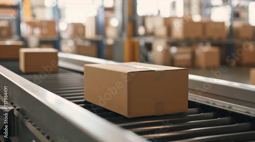 moving boxes in warehouse in warehouse © Alina Zavhorodnii