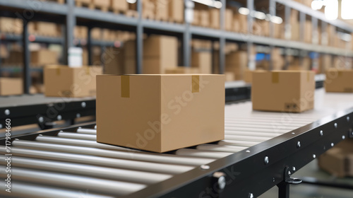 boxes on the conveyor