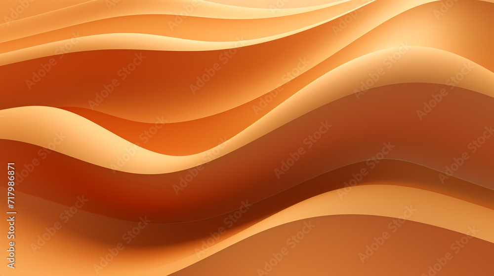 Abstract beige color waves wallpaper - ai generative Abstract beige color waves wallpaper - ai generative