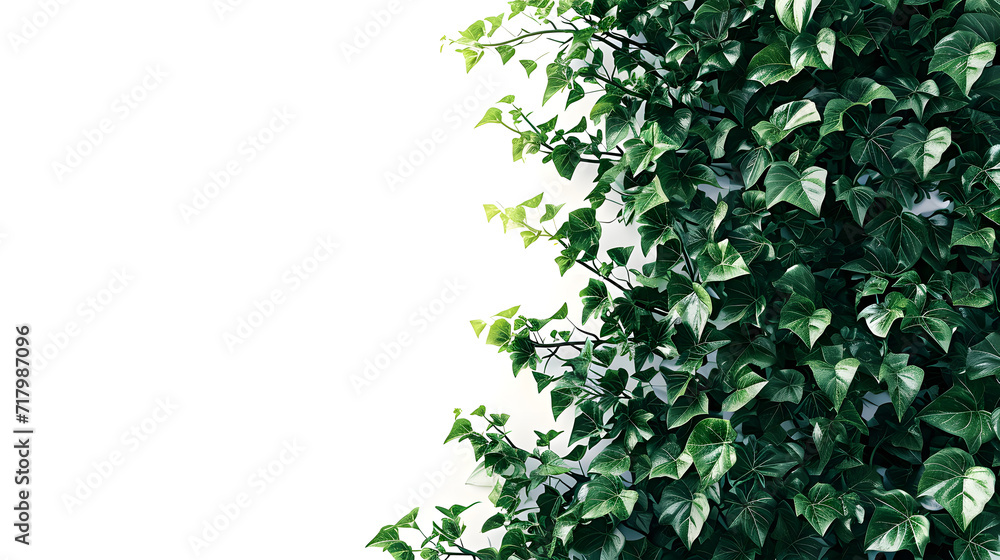 vine plant jungle, climbing isolated on white background