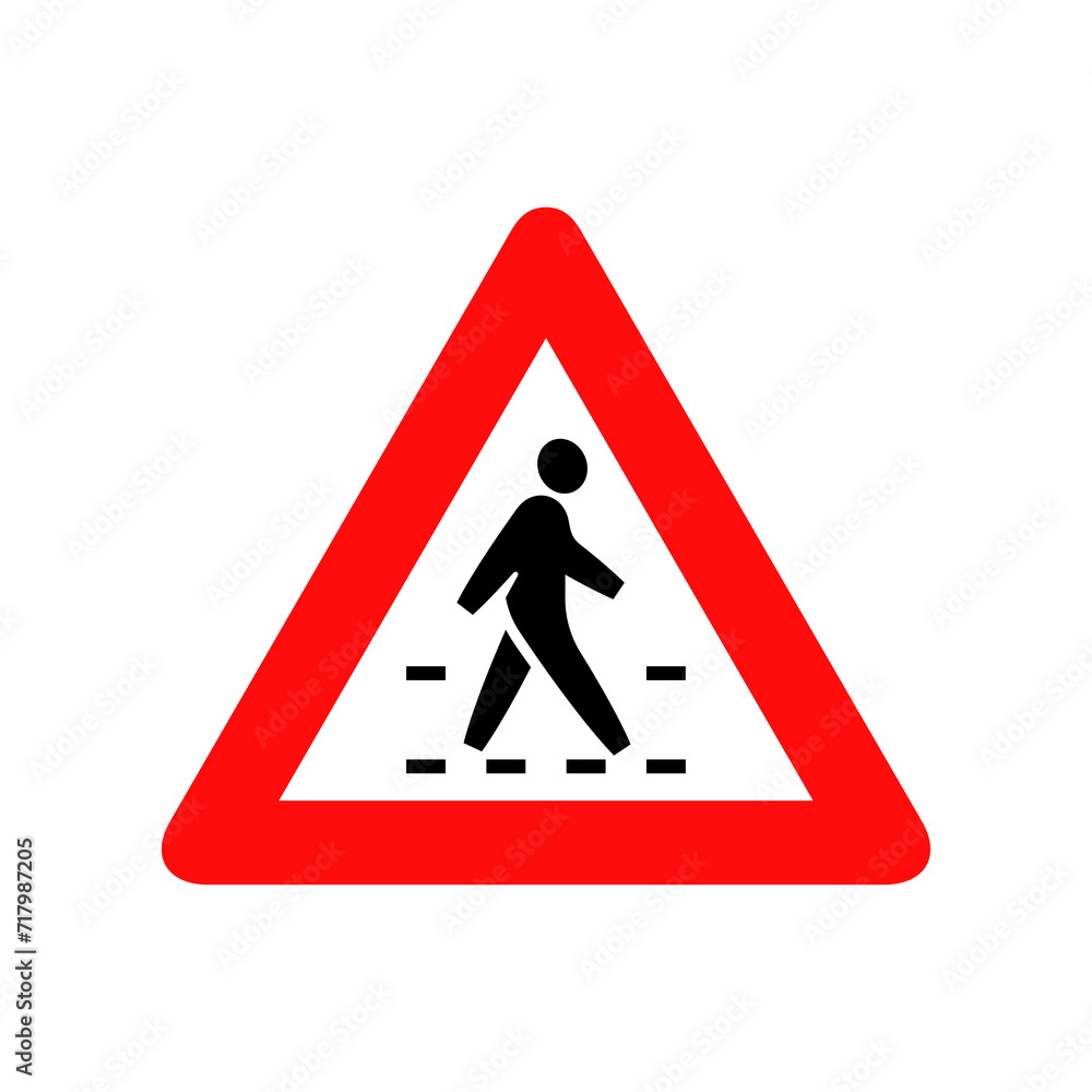 Pedestrian crossing sign graphic design Pedestrian crossing sign graphic design