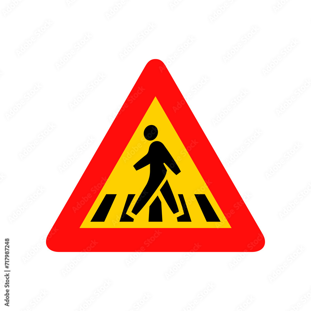 Pedestrian crossing sign graphic design Pedestrian crossing sign graphic design
