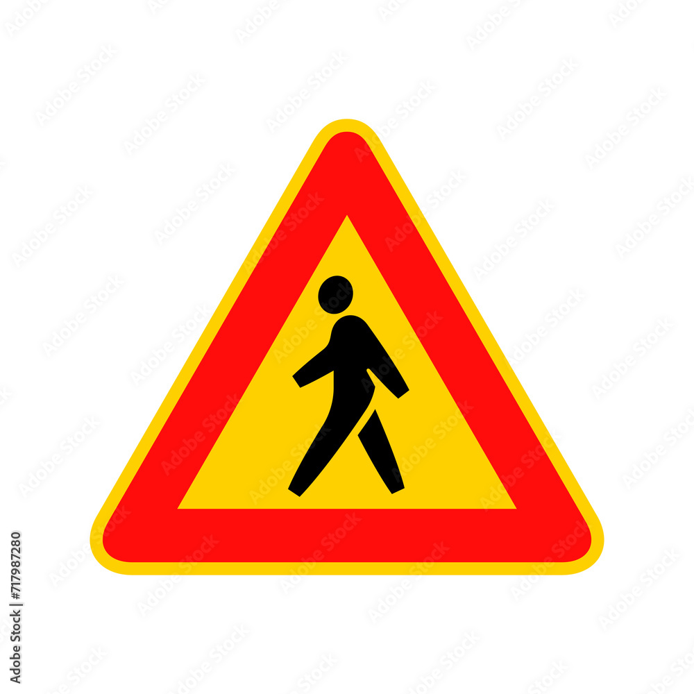 Pedestrian crossing sign graphic design Pedestrian crossing sign graphic design