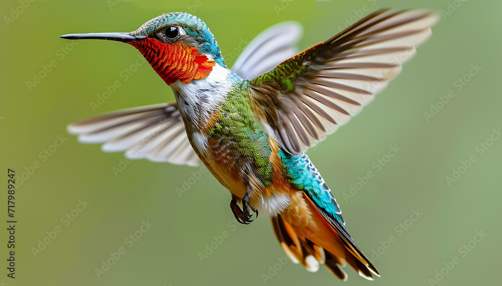 Fototapeta premium View of a Beautiful Hummingbird Bird