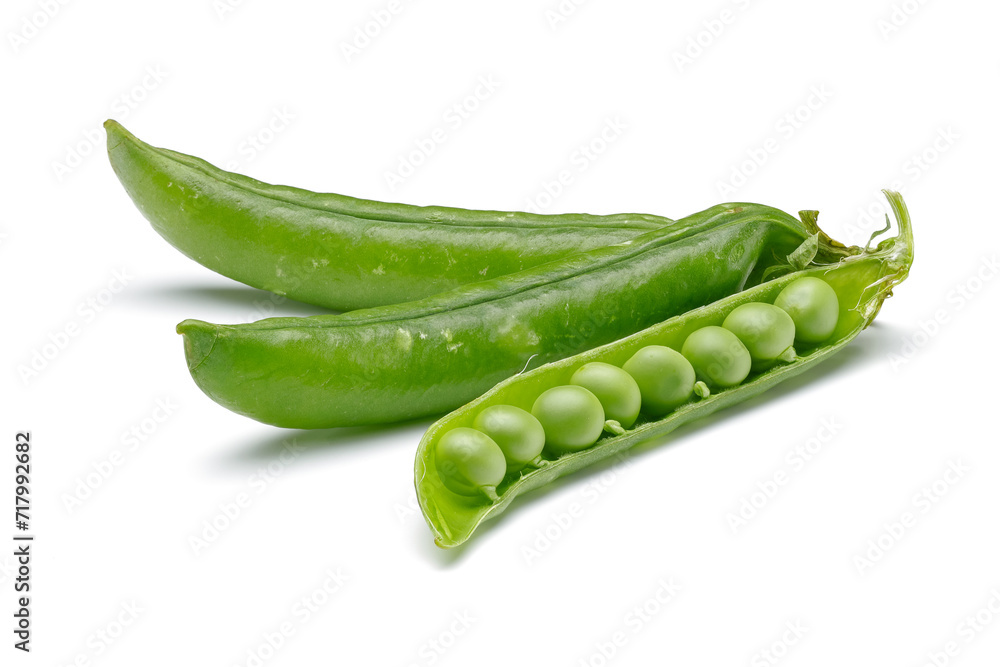 green peas isolated on white background green peas isolated on white background