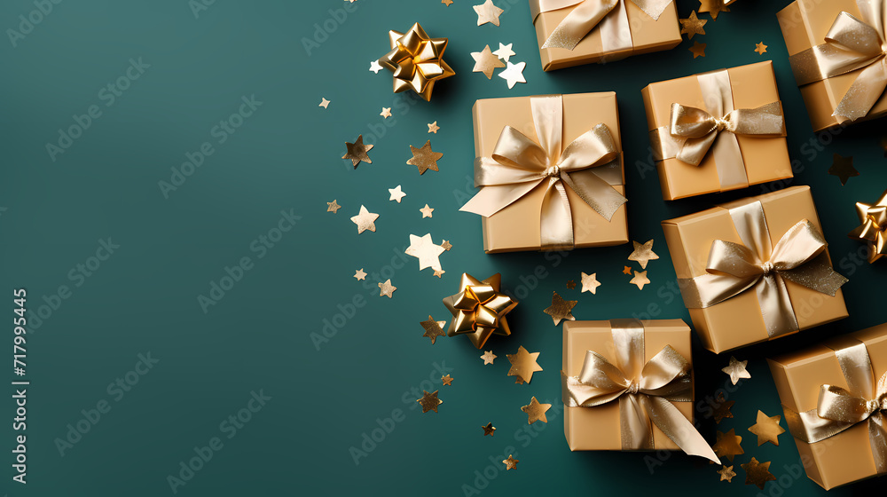 Gift box background. Black Friday sale. Birthday, children's day, valentine's day and wedding gift background