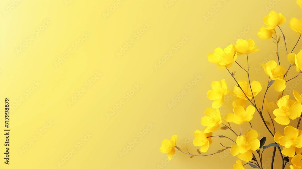 The floral wallpaper is a combination of light yellow and white that is pleasing to the eye. There is a field for entering text. The floral wallpaper is a combination of light yellow and white that is pleasing to the eye. There is a field for entering text.
