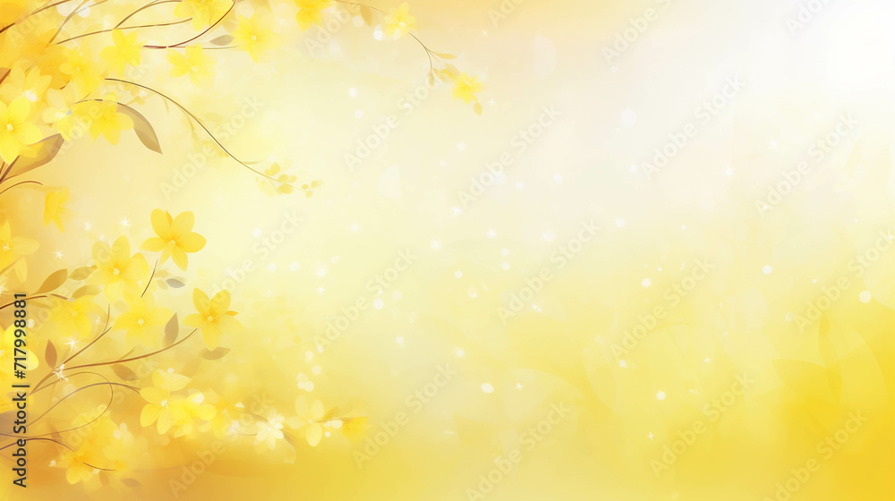 The floral wallpaper is a combination of light yellow and white that is pleasing to the eye. There is a field for entering text. The floral wallpaper is a combination of light yellow and white that is pleasing to the eye. There is a field for entering text.
