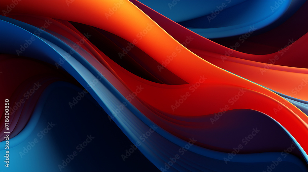 Abstract multicolor waves wallpaper - ai generative Abstract multicolor waves wallpaper - ai generative